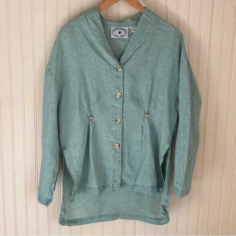 Arleen Bowman Chin Chin 100% Ramie Top